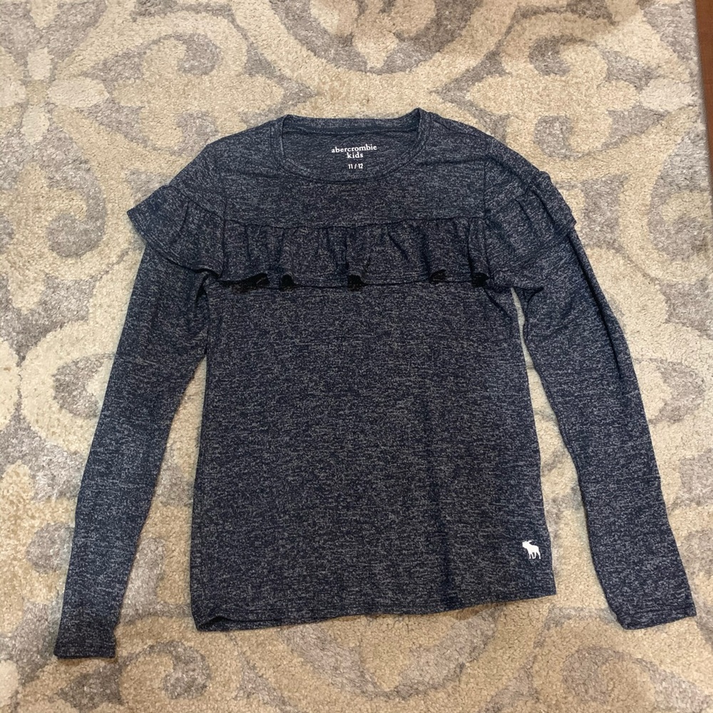 Abercrombie Charcoal Long-Sleeve Shirt